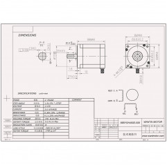 Wantai 85BYGH450D-008 Nema 34 06070915 Wantai