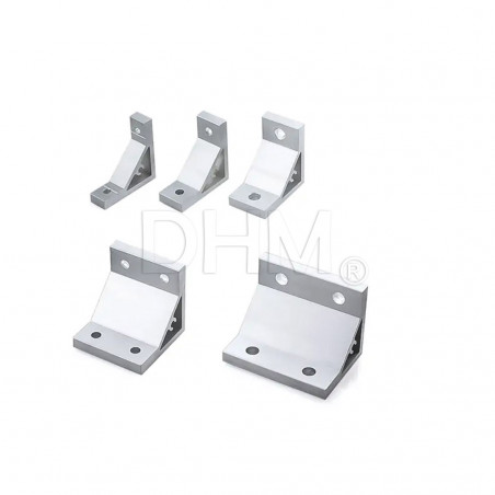 Escuadra de 90° para perfil de la serie 6 - Perfil de aluminio 3030 Serie 6 (ranura 8) 14090163 DHM