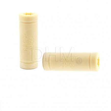 LM6LUU rodamiento lineal de plástico IN 5mm OUT 11mm H 34mm Bujes lineales cerrados 04140222 DHM