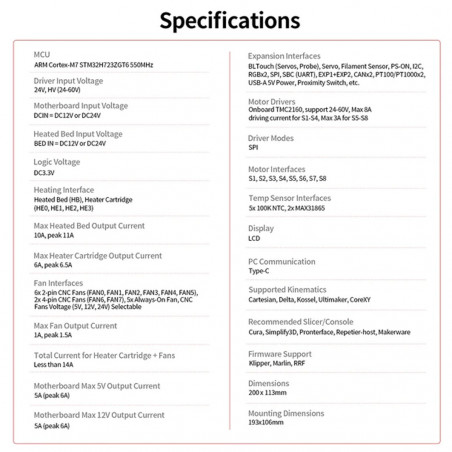 Kraken V1.0 Scheda Madre per Stampanti 3D 8 Assi - BIGTREETECH