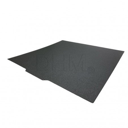 Plaque de surface en PEI avec une face texturée et une face lisse 125x125 mm - couleur noire