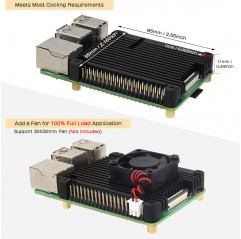 Geekworm Raspberry Pi 4 11 mm Embedded-Kühlkörper Teile für Karten 09070160 DHM