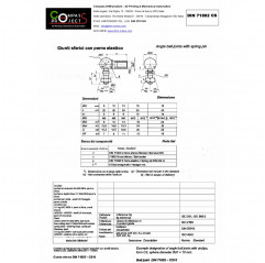 Snodo angolare M6 DIN 71802 forma CS acciaio zincato - filettatura destrosa Snodi04140235 DHM