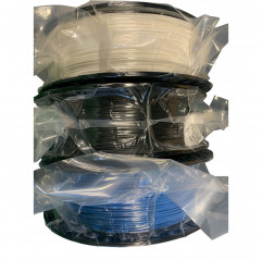 3 Bobine Filamento PLA 1.75mm 1kg BIANCO NERO BLU - AzureFilm PACKS19280303 AzureFilm