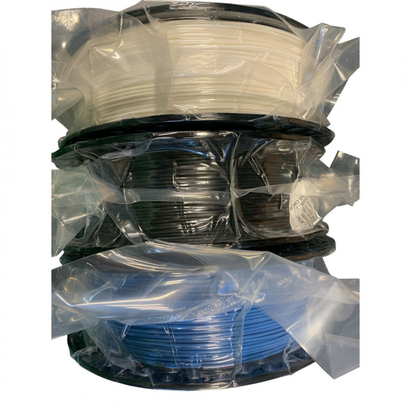 3 Spools PETG Filament 1.75mm 1kg WHITE BLACK BLUE - AzureFilm PACKS 19280306 AzureFilm
