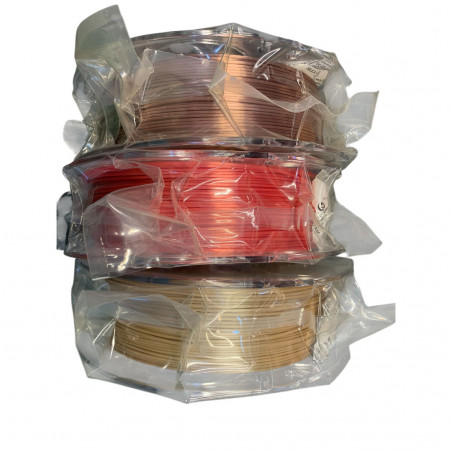 3 Bobinas PLA SILK filamento 1.75mm 1kg ANTIQUE PURPLE RED SAND - AzureFilm PACKS 19280307 AzureFilm
