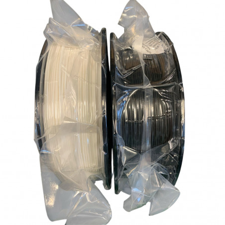 2 Spulen PETG-Filament 1.75mm 1kg WEISS SCHWARZ - AzureFilm PACKS 19280313 AzureFilm