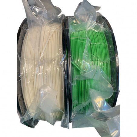 2 Bobine Filamento ASA 1.75mm 1kg NATURAL VERDE - AzureFilm PACKS19280317 AzureFilm