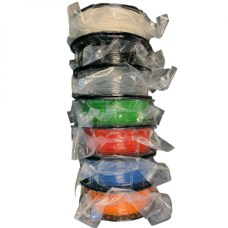 MIX 7 Spulen PETG-Filament 1.75mm 1kg MIXED COLOURS - AzureFilm PACKS 19280328 AzureFilm
