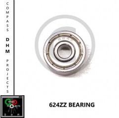 2 PIÈCES Roulement à billes radial 624 zz roulements à billes 624ZZ 4*13*5mm Reprap 3D Impression en 3D 18010412 DHM