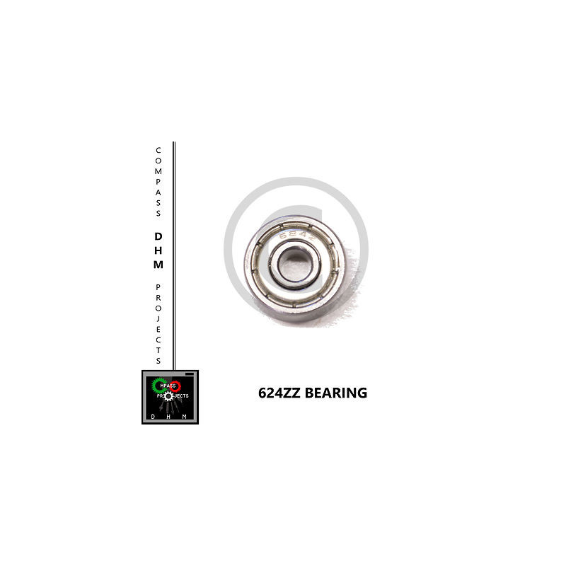 2 STÜCK Radialkugellager 624 zz Kugellager 624ZZ 4*13*5mm Reprap 3D 3d Drucken 18010412 DHM