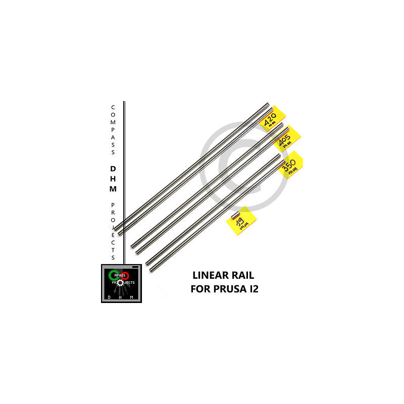 Prusa i2 varillas de tierra lisas y endurecidas - varillas de carril lineal 8 mm - Reprap - 3D Impresión 3d 18011004 DHM