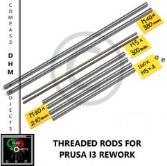 Prusa i3 Rework threaded rods - stainless steel threaded rods M5/10- Reprap 3D 3D printing 18011009 DHM