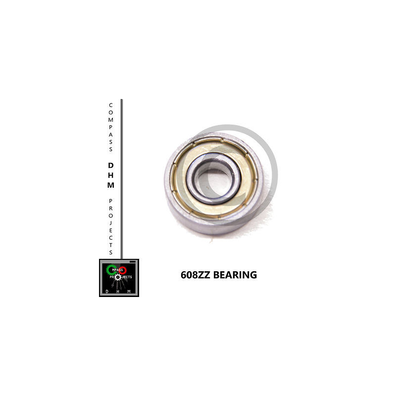 2 PIECES Radial ball bearing 608 zz ball bearings 608ZZ 8x22x7mm Reprap 3D 3D printing 18010405 DHM