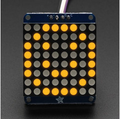 Adafruit Small 1.2" 8x8 LED Matrix w/I2C Backpack - Yellow Adafruit 19040391 Adafruit