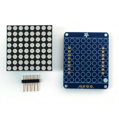 Adafruit Small 1.2" 8x8 LED Matrix w/I2C Backpack - Yellow Adafruit 19040391 Adafruit