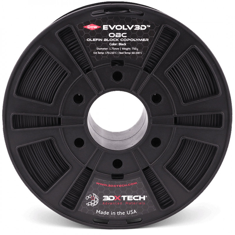 EVOLV3D OBC POLYETHYLENE COPOLYMER FILAMENT - 1.75mm / 750g - 3DXTech PE - Polyethylen 1921001-a 3DXTech