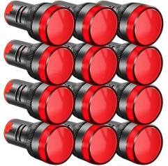 Anzeigelampe AD16-22DS 12-24V AC/DC rote LED Spione und Warnlichter 08040333 DHM