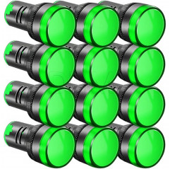 Anzeigelampe AD16-22DS 12-24V AC/DC grüne LED Spione und Warnlichter 08040334 DHM