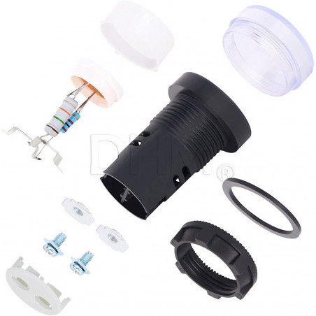 Indicador luminoso AD16-22DS 12-24V AC/DC led amarillo