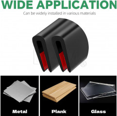 Rubber adhesive gasket with U-shape 1.5-3 mm - 10 meters Other tapes 11060240 DHM