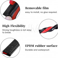 Rubber adhesive gasket with U-shape 1.5-3 mm - per meter Other tapes 11060240 DHM
