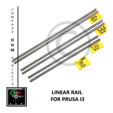 Prusa i3 varillas de tierra lisas y endurecidas - varillas de carril lineal 8 mm - Reprap - 3D Impresión 3d 18011005 DHM