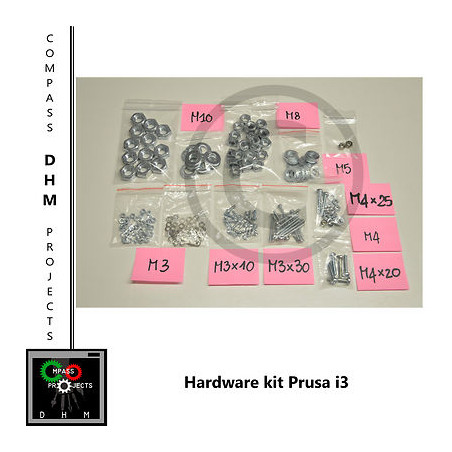 Hardware kit Prusa i3 - dadi & viti & rondelle Prusa i3 - Reprap 3D printer Stampa 3D18011017 DHM
