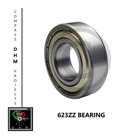 2 PIEZAS Rodamiento de bolas radial 623 zz rodamientos de bolas 623ZZ 3*10*4mm Reprap 3D Impresión 3d 18010411 DHM