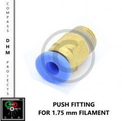 2 PIEZAS 1/8" Push Fitting PTFE Tube 1.75 mm Bowden Extruder 3D Print Impresión 3d 18011101 DHM