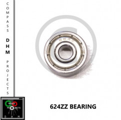 2 PIEZAS Rodamientos radiales de bolas 624 zz 4*13*5mm Reprap 3D Impresión 3d 18010412 DHM