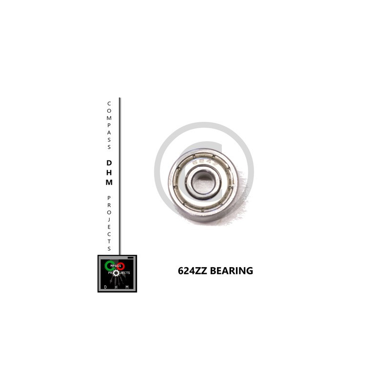 2 PIEZAS Rodamientos radiales de bolas 624 zz 4*13*5mm Reprap 3D Impresión 3d 18010412 DHM