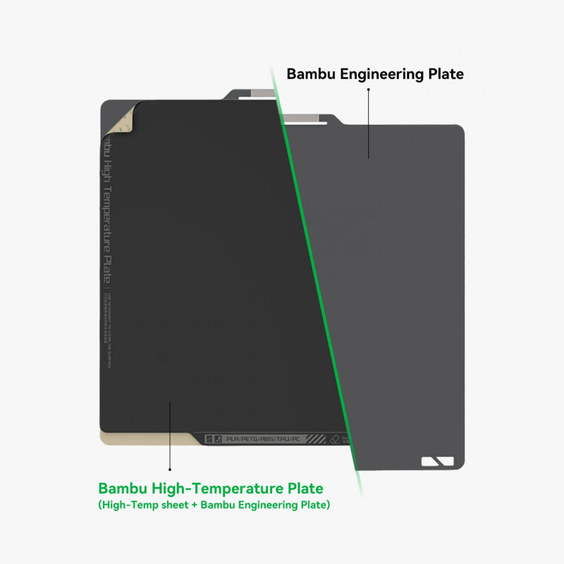 High Temperature Plate X1 Series/P1 Series - Bambu Lab Magnetic planes and PEI 19780003