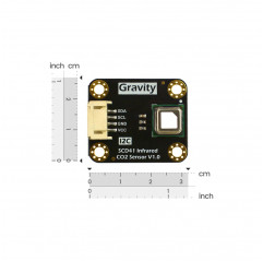 Gravedad: I2C SCD41 Sensor infrarrojo de dióxido de carbono / CO2 (400 - 5000 ppm) - DFRobot DFRobot 20150006 DFRobot