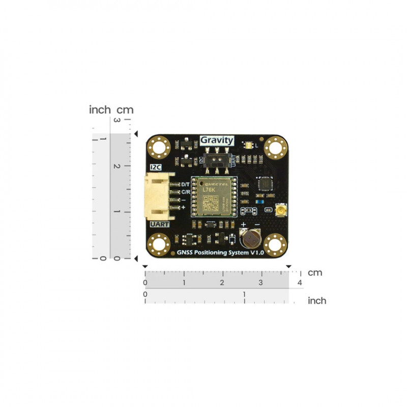 Gravity: Módulo Receptor GNSS GPS BeiDou - I2C&UART - DFRobot