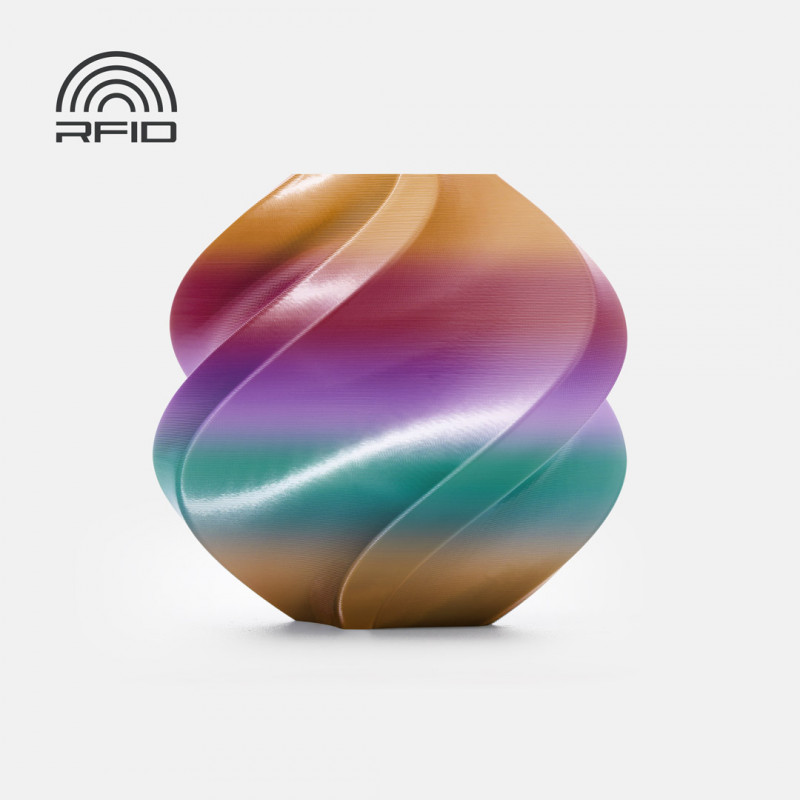 PLA Silk Multi-Color Filamento con bobina 1kg - Bambu Lab PLA Bambu Lab1978010-a Bambu Lab EU PLA Silk Multi-Color Filamento con bobina 1kg - Bambu Lab PLA Bambu Lab1978010-a Bambu Lab EU