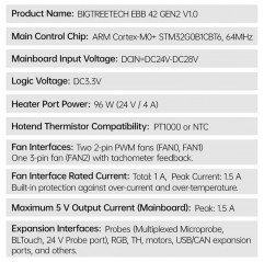 EBB 42 GEN2 V1.0 Toolboard BIGTREETECH Expansiones 19570083 Bigtreetech
