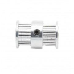 GT2 Riemenscheibe Ø 5 mm 20 Zähne H6 Doppelkopf Gezahnte Riemenscheiben GT2 05011201 DHM