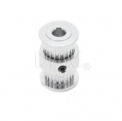 GT2 pulley Ø 5 mm 20 teeth H6 double head Toothed pulleys GT2 05011201 DHM