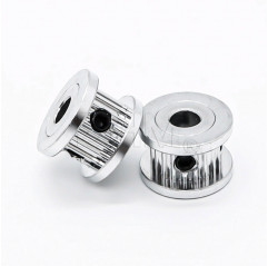 Poulie GT2 Ø 5 mm 20 dents Bride réduite H6 avec vis sans tête internes
