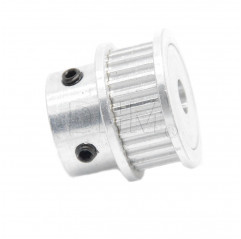 Toothed belt wheel GT2 / 6 mm wide Ø6.35 mm 20 teeth