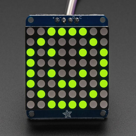 Adafruit Small 1.2" 8x8 LED Matrix w/I2C Backpack - Ultra Bright White Adafruit19040395 Adafruit