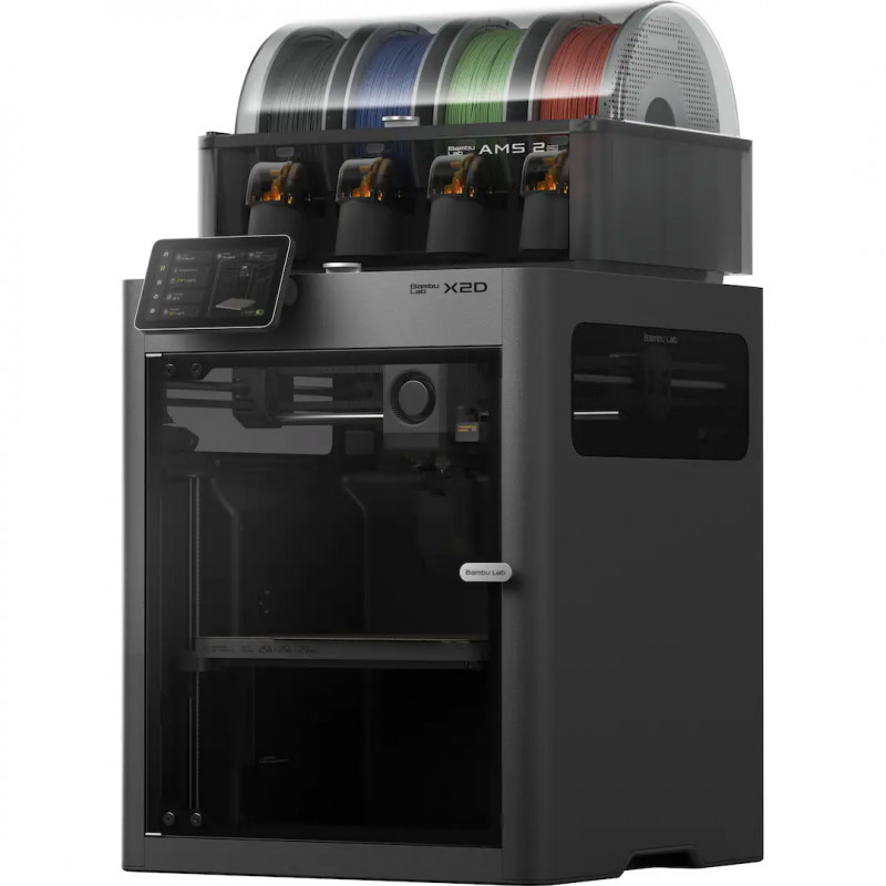 Bambu Lab X2D Combo 3D-Drucker mit AMS - BAMBULAB 3D Drucker FDM - FFF 19780151 Bambu Lab EU Bambu Lab X2D Combo 3D-Drucker mit AMS - BAMBULAB 3D Drucker FDM - FFF 19780151 Bambu Lab EU