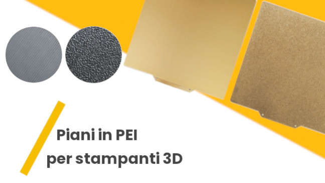 Piano in PEI liscio e testurizzato per stampanti 3D FDM scopriamolo insieme