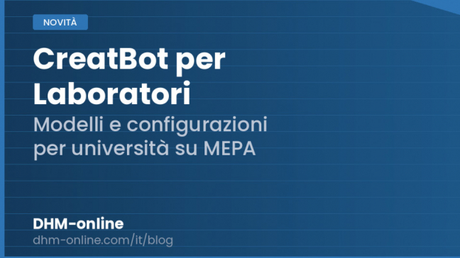 Stampanti CreatBot e laboratori universitari: scegliere e acquistare su MEPA